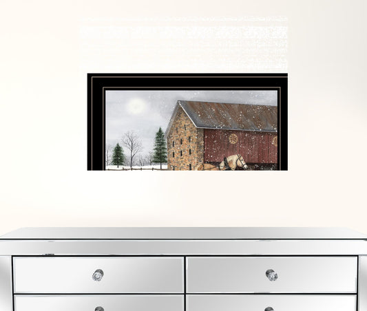 Dashing Through The Snow 2 Black Framed Print Wall Art