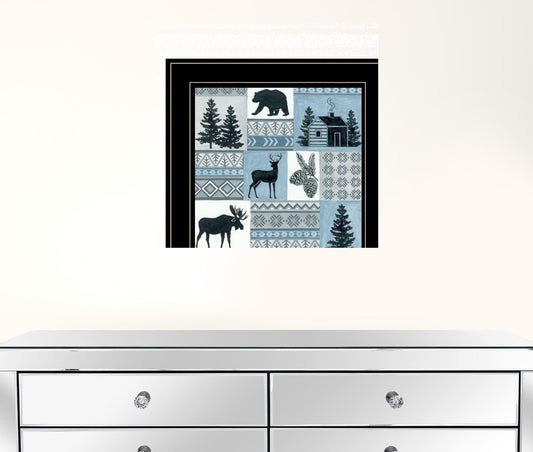 Cabin In The Woods 3 Black Framed Print Wall Art