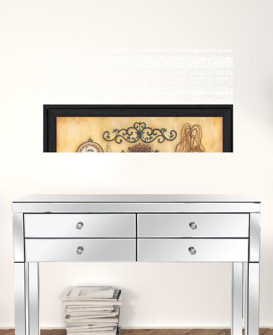 Come Gather At Our Table 4 Black Framed Print Wall Art