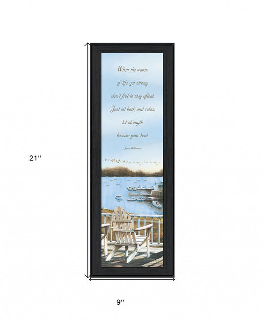 Strength 3 Black Framed Print Wall Art