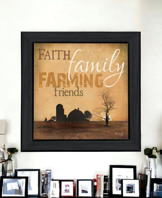 Farming 2 Black Framed Print Wall Art