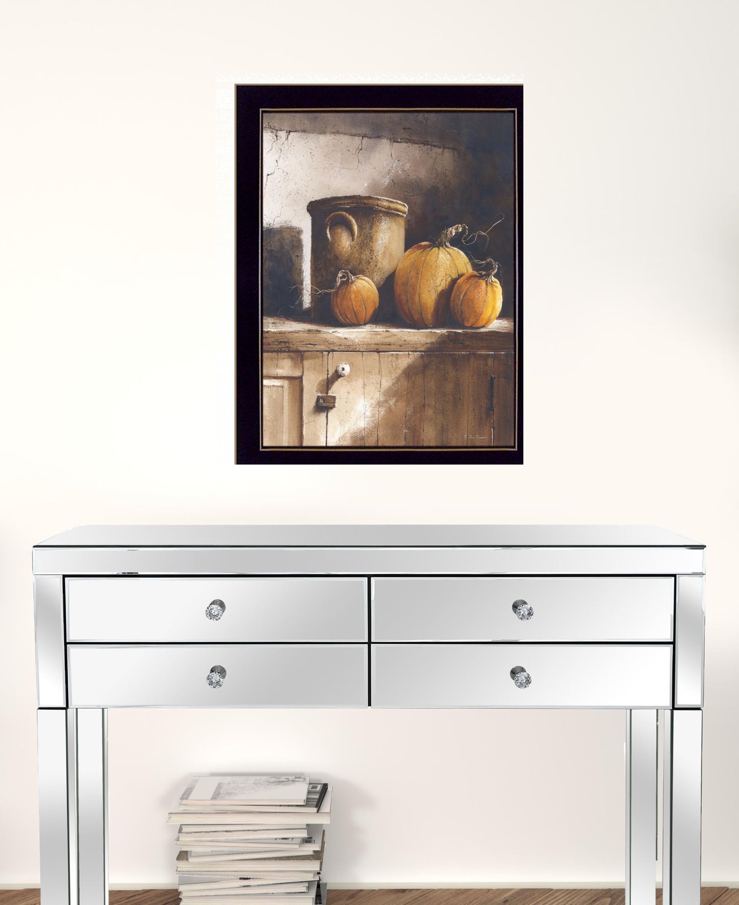 Crocks And Pumpkins 2 Black Framed Print Wall Art