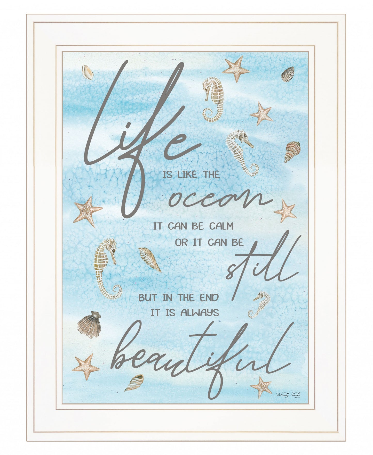 Life Is Like 2 White Framed Print Wall Art