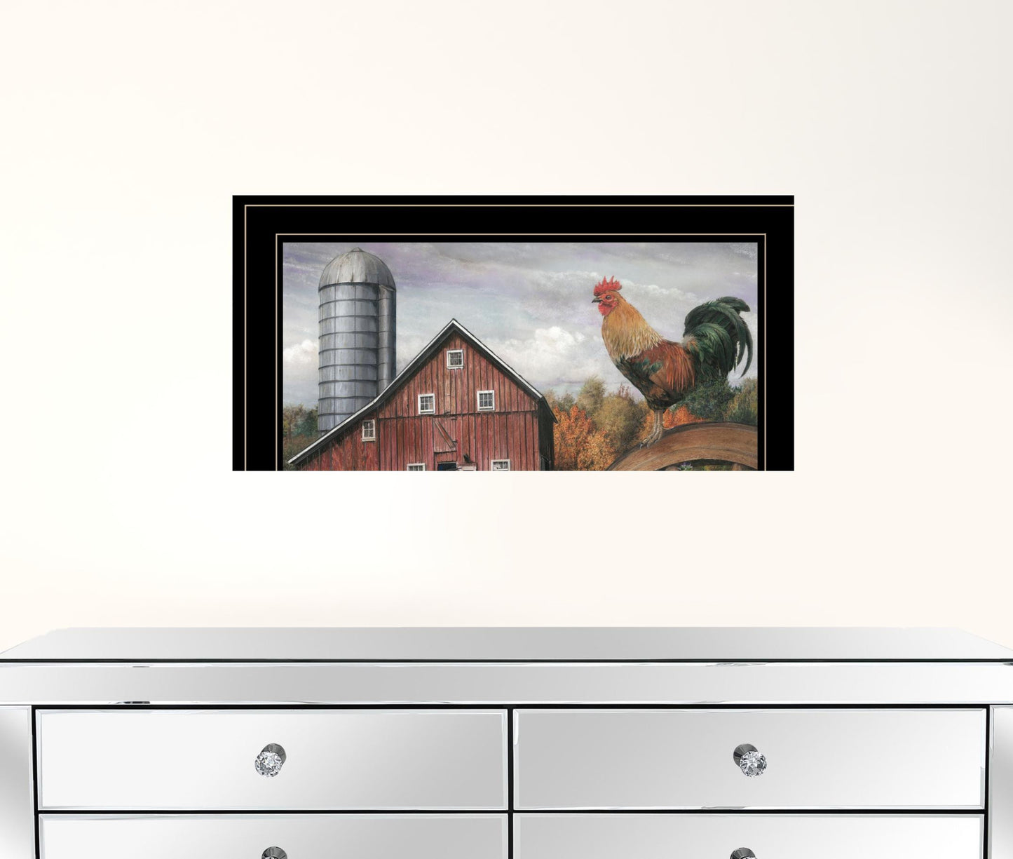 Good Morning Vermont 3 Black Framed Print Wall Art