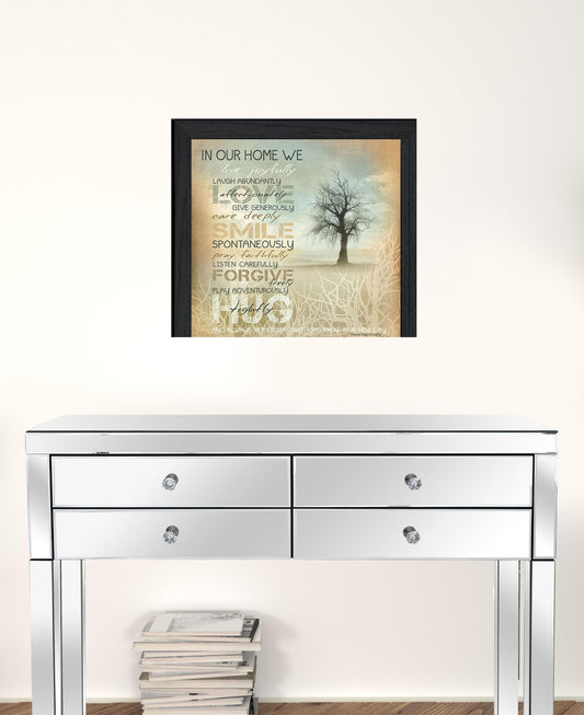 In Our Home 4 Black Framed Print Wall Art