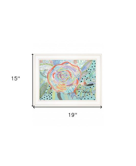 Bloom For Yourself 1 White Framed Print Wall Art