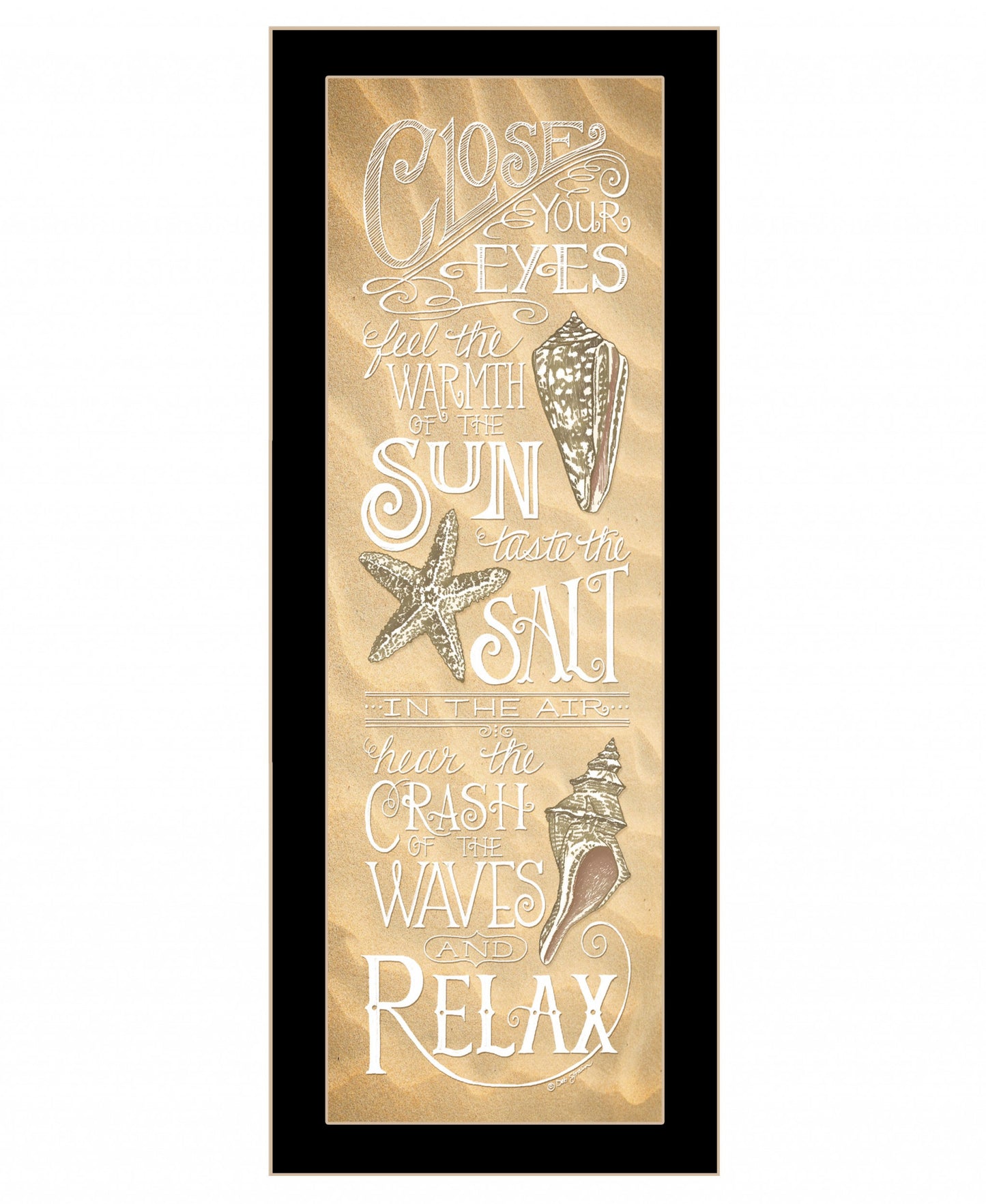 Close Your Eyes 1 Black Framed Print Wall Art