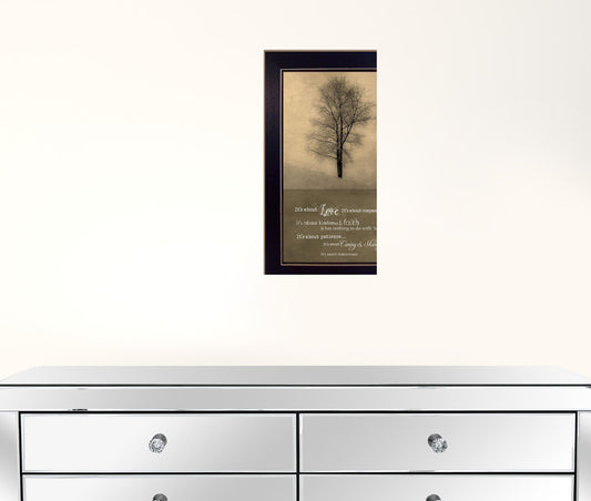 Its All About Love Black Framed Print Wall Art