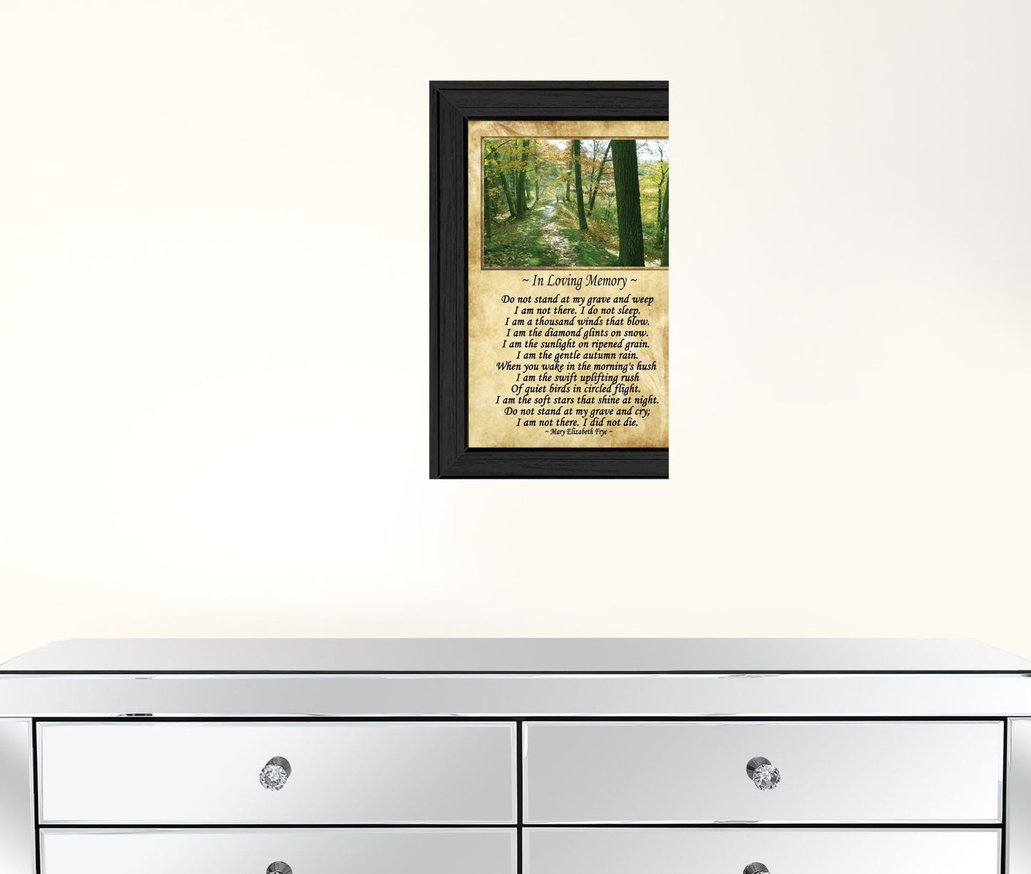 In Loving Memory 1 Black Framed Print Wall Art