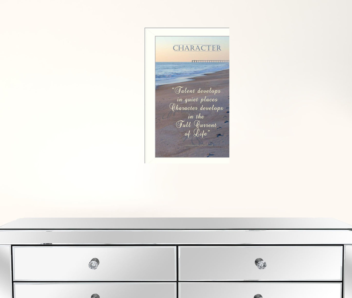 Character 2 White Framed Print Wall Art