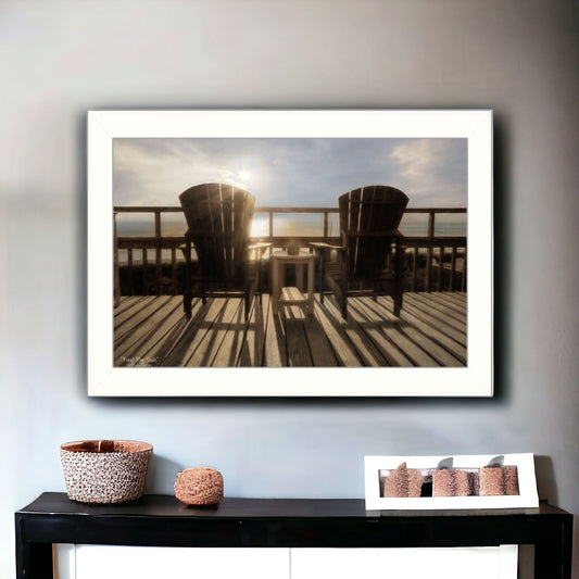 Front Row Seats 3 White Framed Print Wall Art