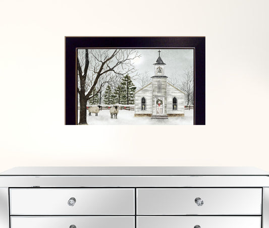 I Heard The Bells On Christmas 5 Black Framed Print Wall Art