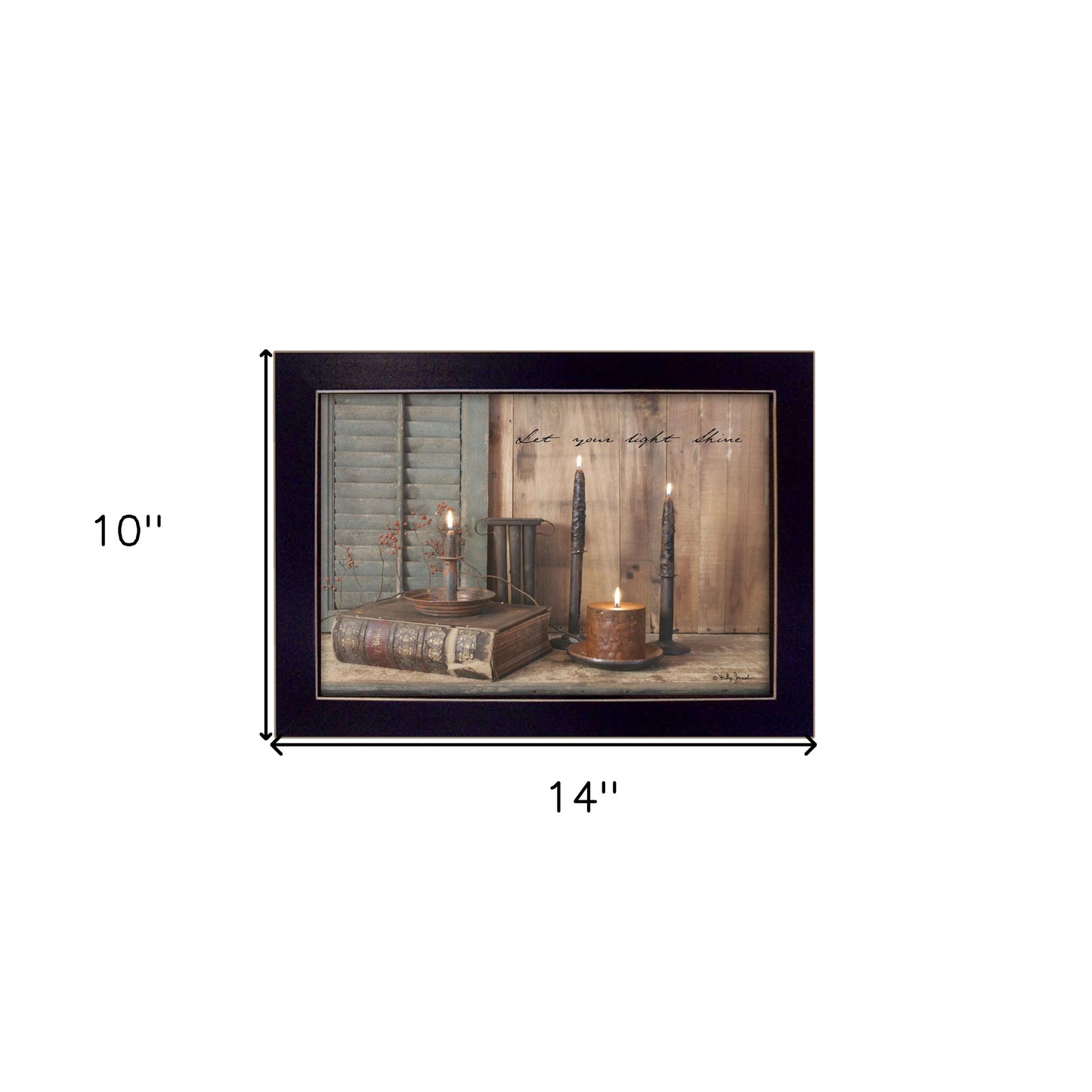 Let Your Light Shine Black Framed Print Wall Art