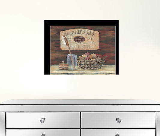 HANDMADE SOAPS 5 Black Framed Print Wall Art