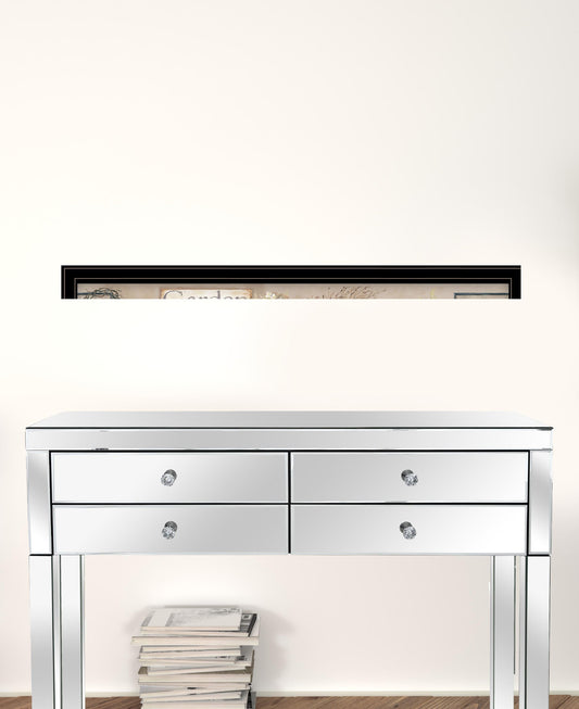 Garden Bath 2 Black Framed Print Wall Art