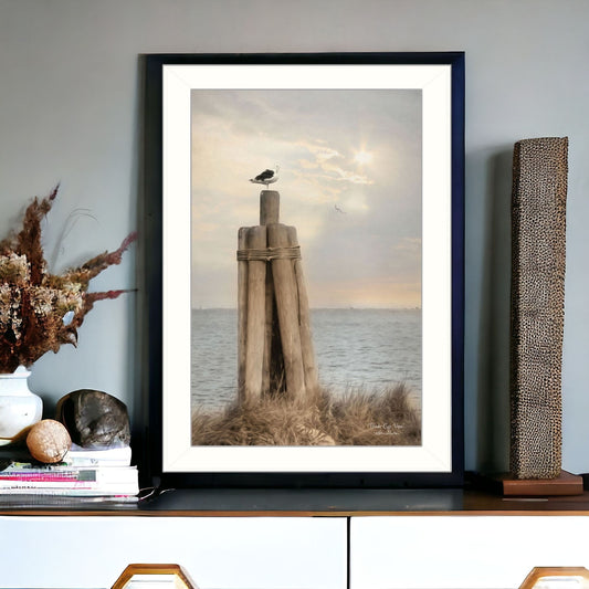 Birds Eye View 2 White Framed Print Wall Art