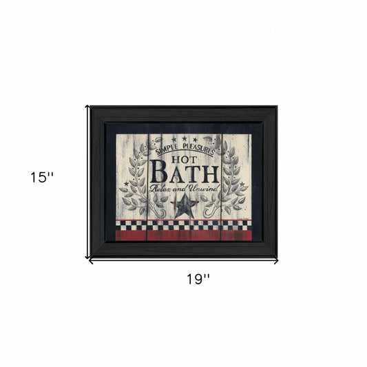 Hot Bath 10 Black Framed Print Wall Art