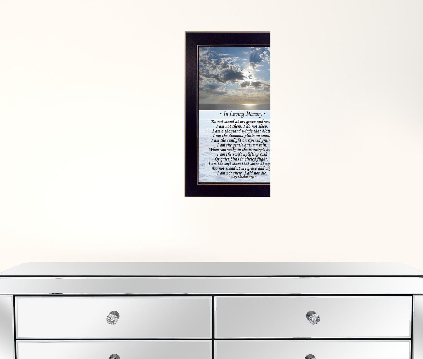 In Loving Memory 2 Black Framed Print Wall Art