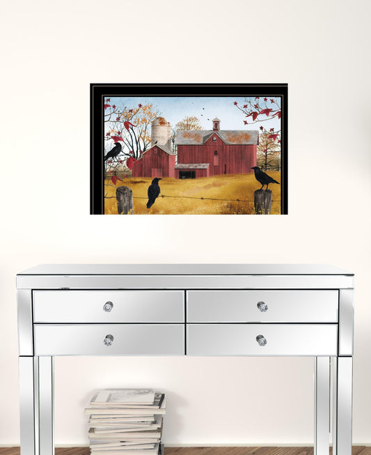Autumn Gold 7 Black Framed Print Wall Art