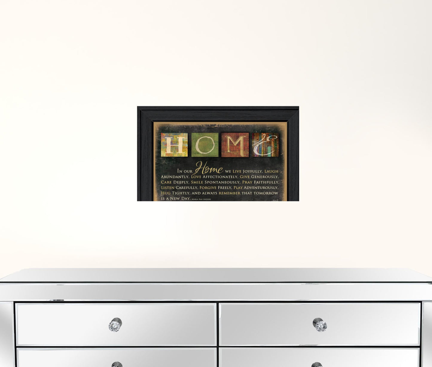 In Our Home 1 Black Framed Print Wall Art