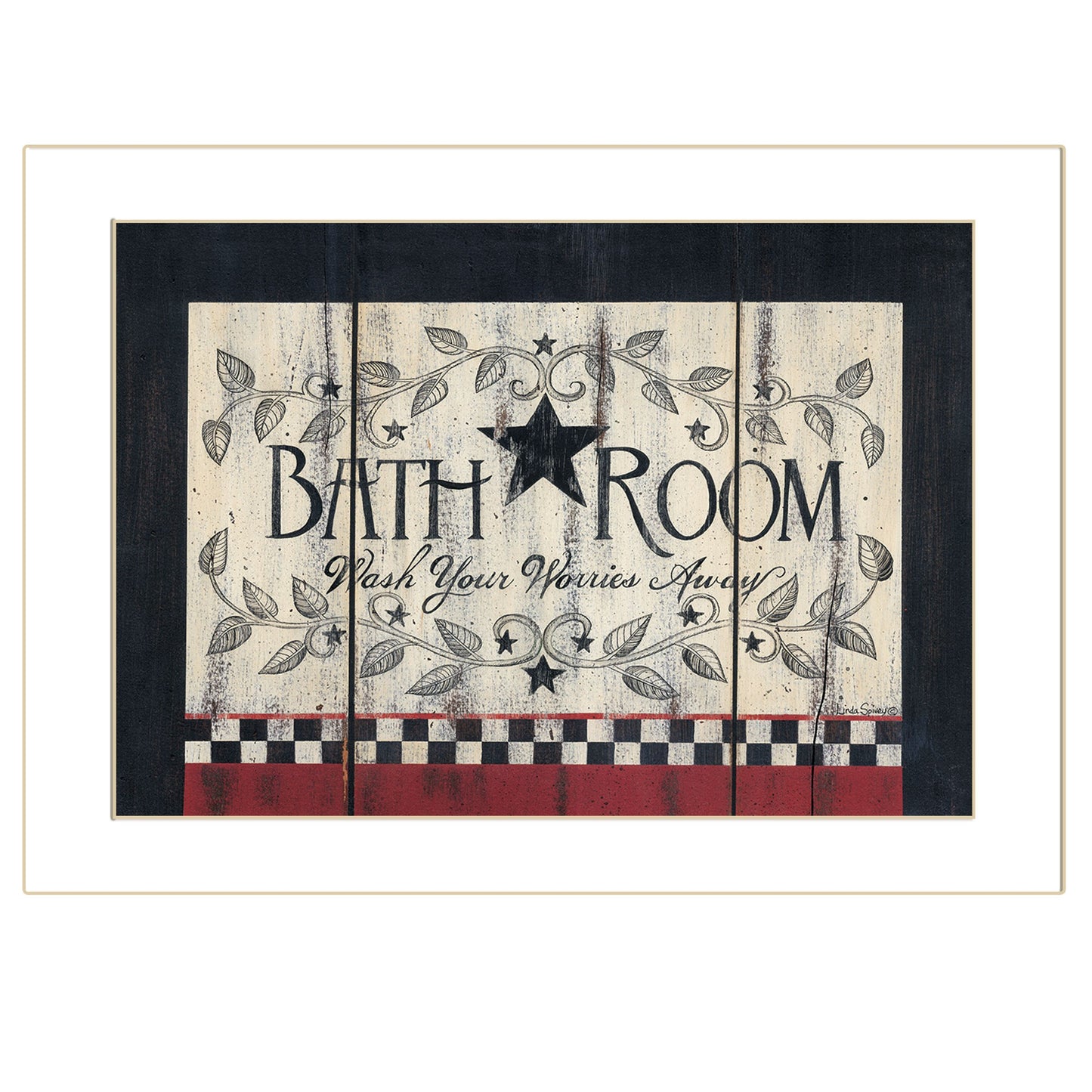 Bathroom 1 White Framed Print Wall Art
