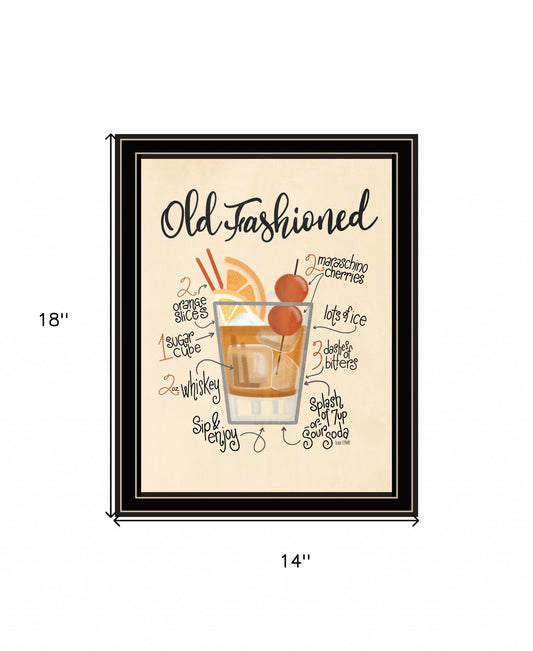 Old Fashioned Black Framed Print Wall Art