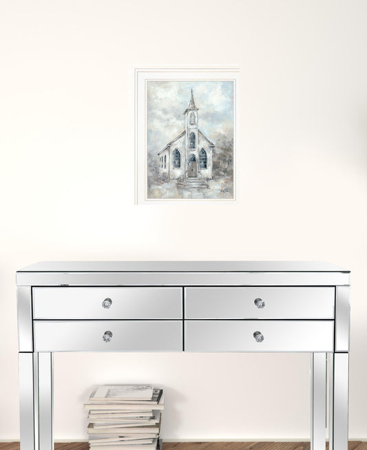 Faith 3 White Framed Print Wall Art