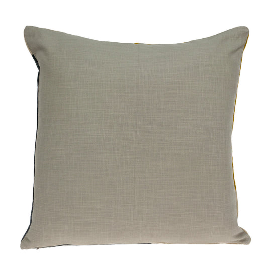 20" X 20" Beige Zippered 100% Cotton Throw Pillow