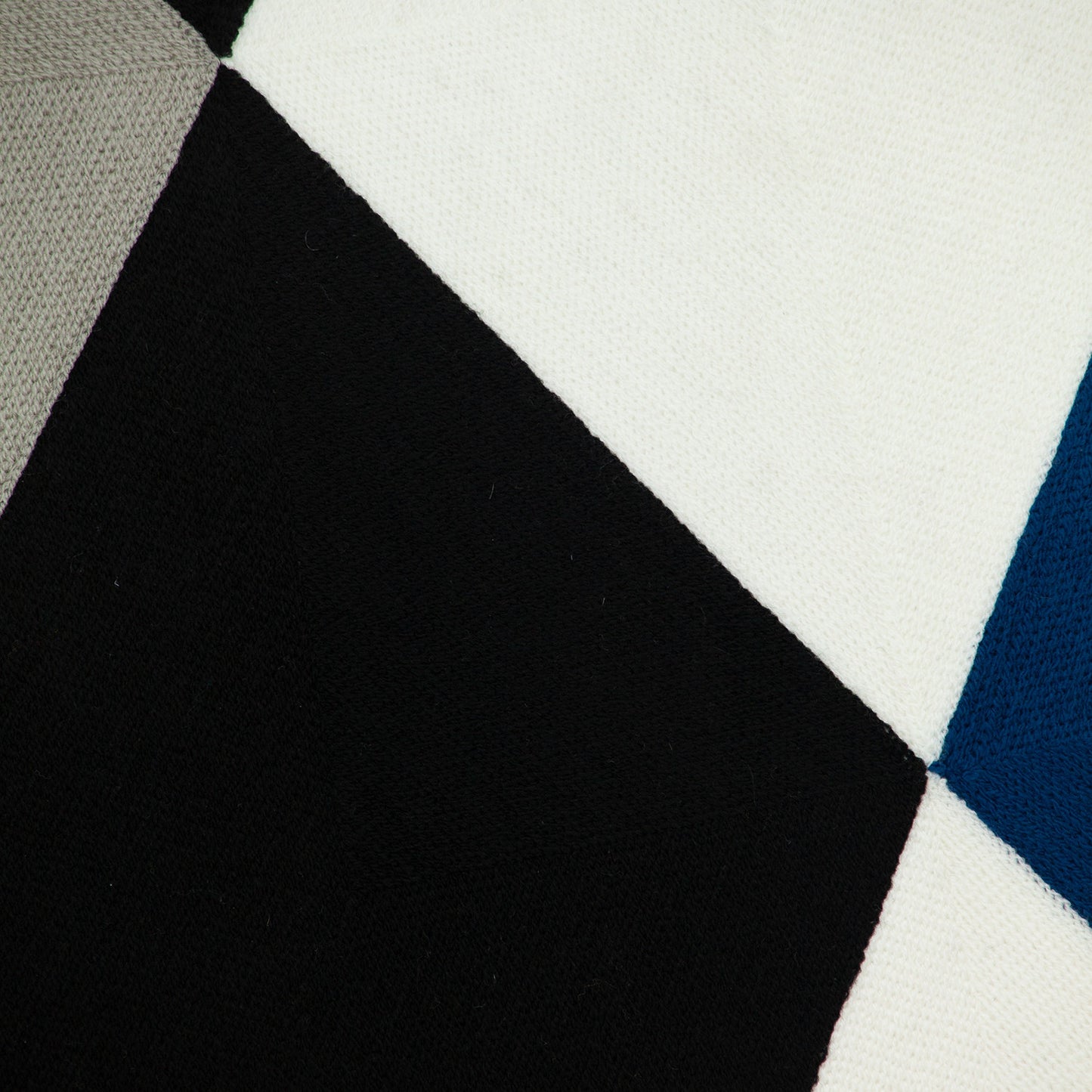 20" X 20" Gray And Black Geometric Zippered 100% Cotton Throw Pillow
