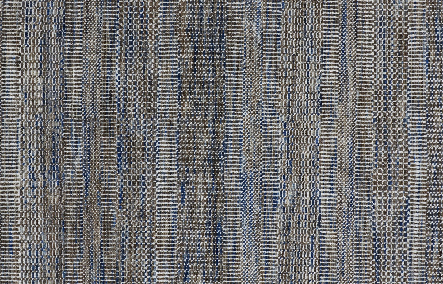 12' X 15' Gray Wool Striped Hand Knotted Area Rug