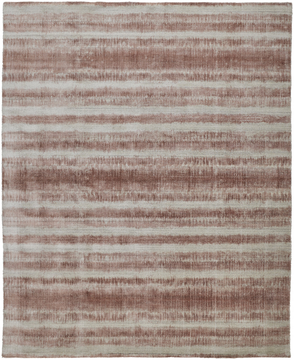 12' X 15' Tan Ivory And Pink Abstract Hand Woven Area Rug