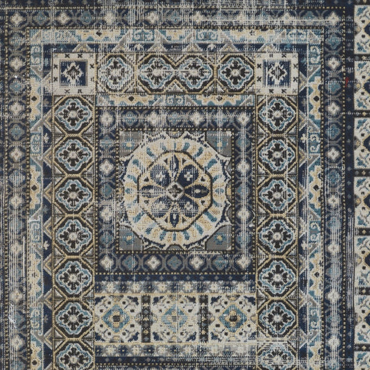 13' X 15' Abstract Power Loom Distressed Area Rug