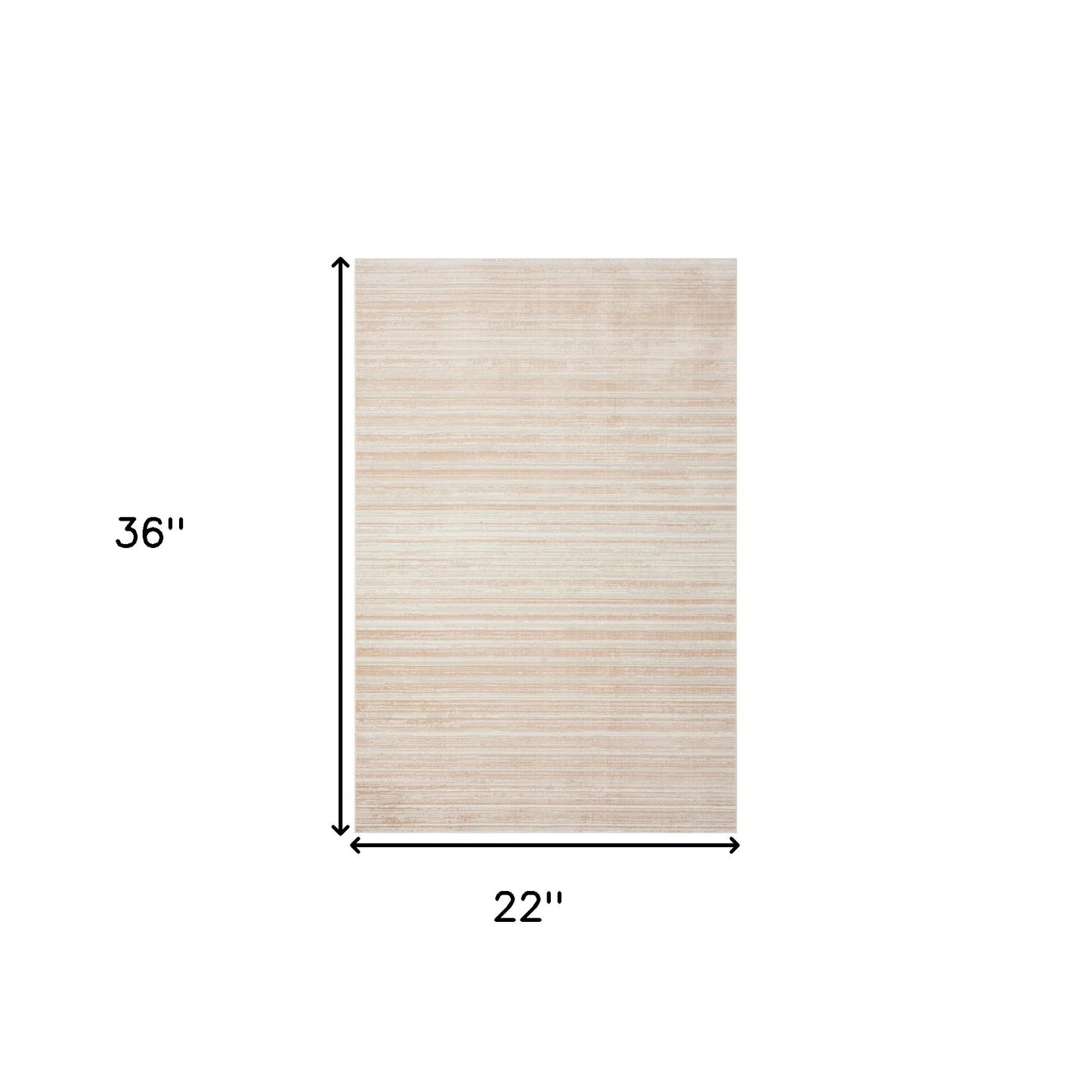 2' x 3' Beige Abstract Distressed Area Rug