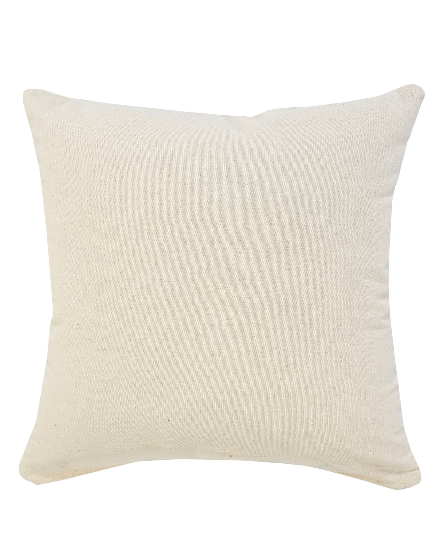20" X 20" Purple And Cream 100% Cotton Striped Zippered Pillow