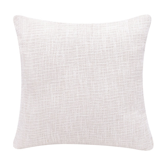 20" X 20" Coral And Ivory 100% Cotton Geometric Zippered Pillow