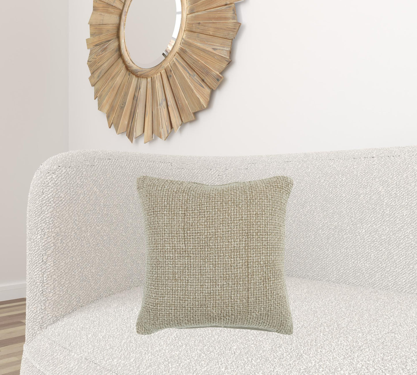 20" Natural Cotton Blend Pillow