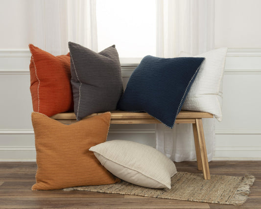 22" Pumpkin Cotton Pillow