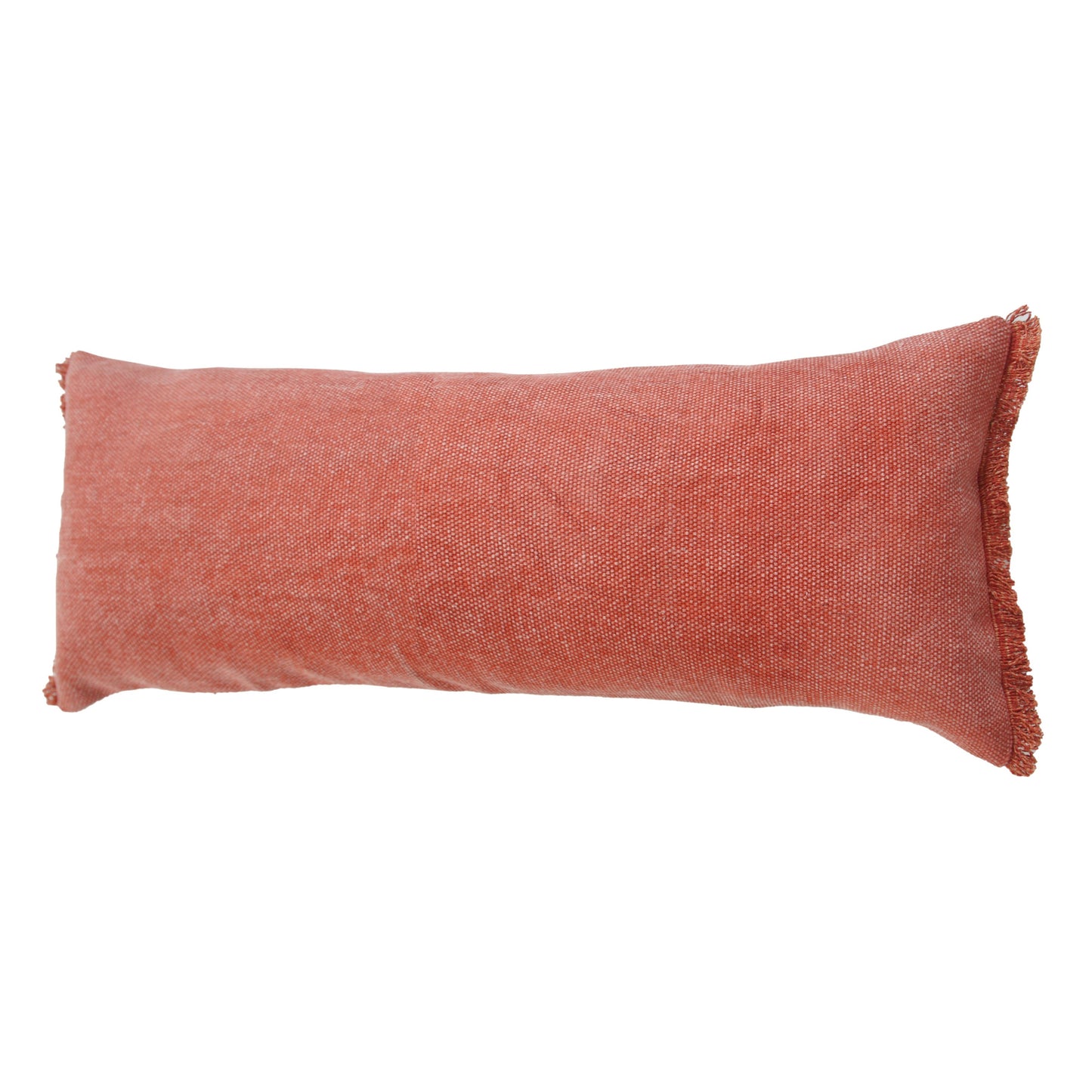 14" X 36" Rose Pink 100% Cotton Zippered Pillow