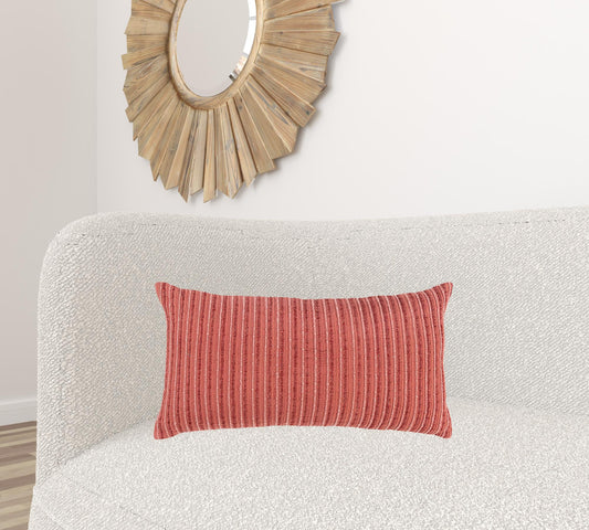 14" X 14" Terra Cotta Cotton Blend Pillow