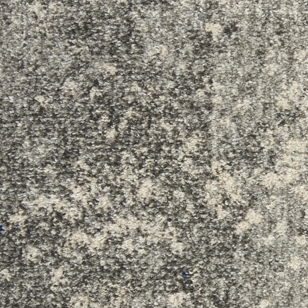 9' x 12' Black Abstract Power Loom Area Rug