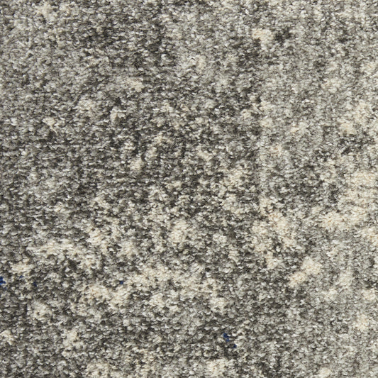 9' x 12' Black Abstract Power Loom Area Rug