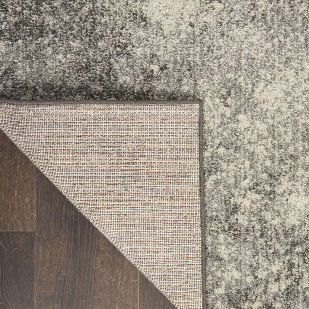 9' x 12' Black Abstract Power Loom Area Rug