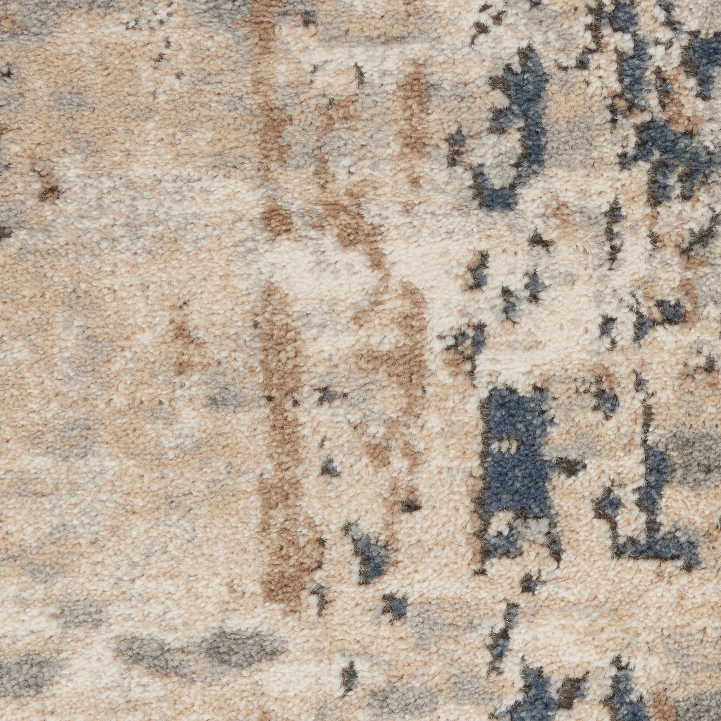 8' x 10' Beige Abstract Power Loom Area Rug