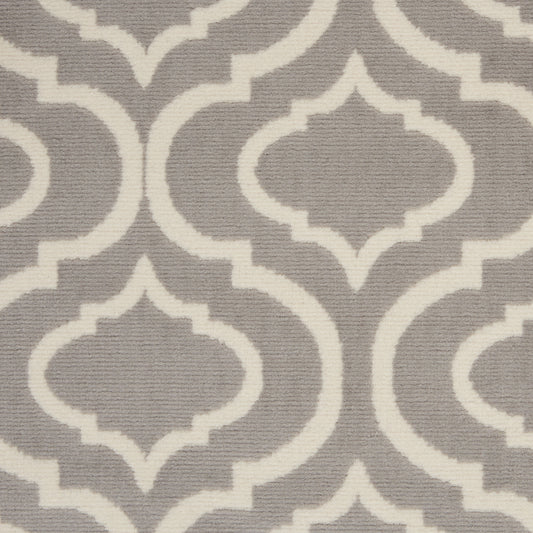5' x 7' Gray Moroccan Power Loom Area Rug