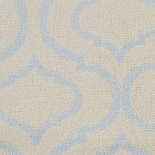 5' Gray Round Moroccan Power Loom Area Rug