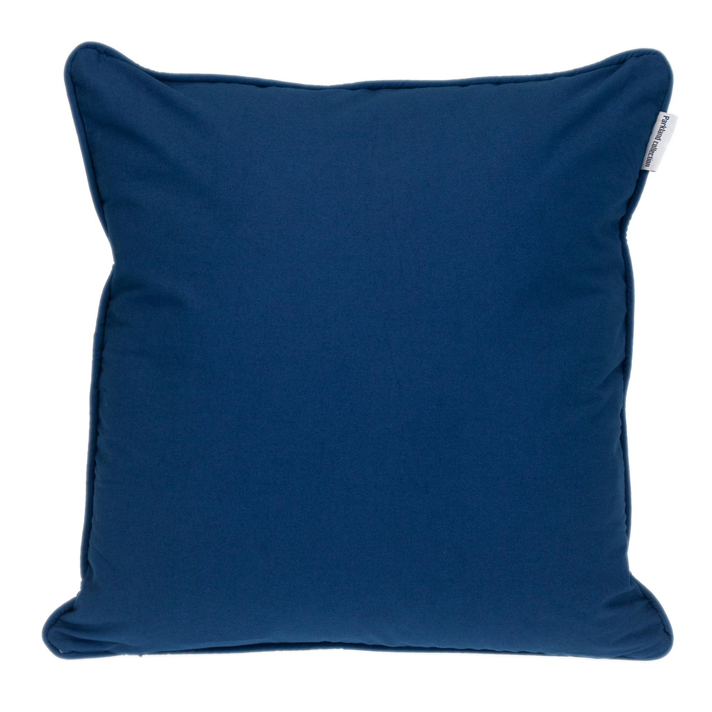 20" x 20" Blue 100% Cotton Geometric Zippered Pillow