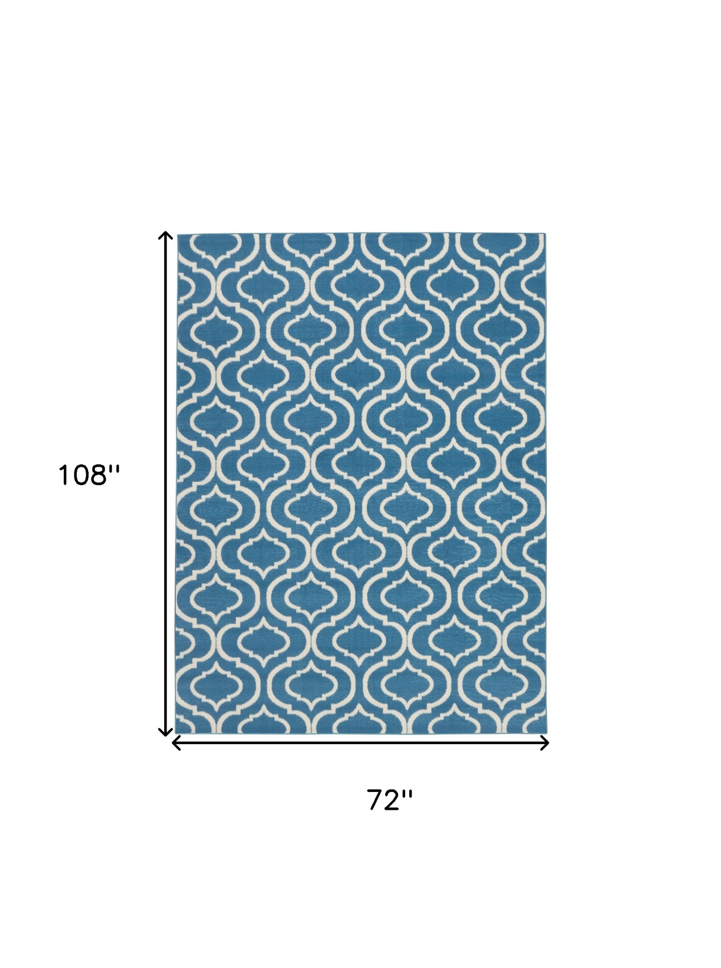 6' x 9' Gray Moroccan Power Loom Area Rug