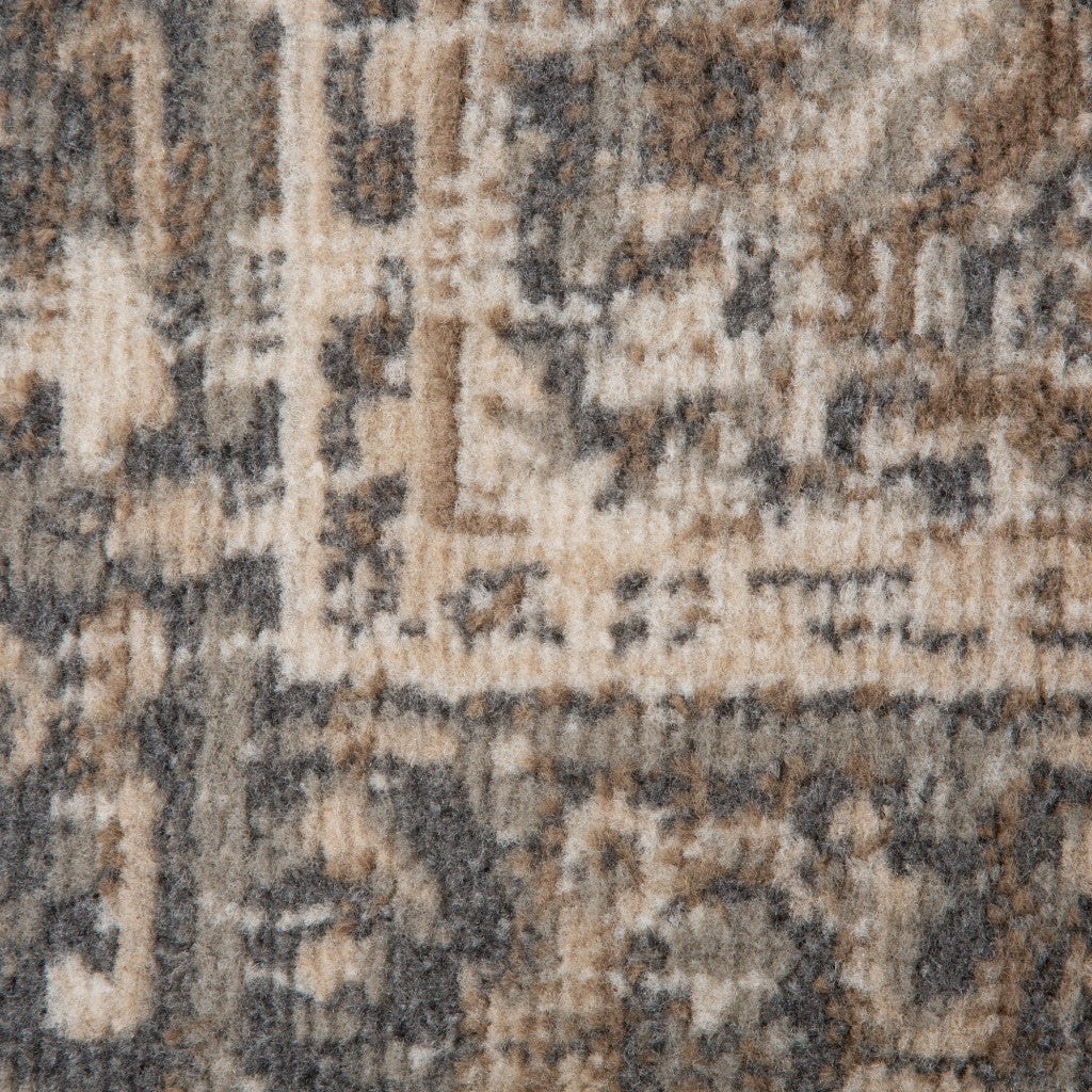 2' x 3' Beige Medallion Power Loom Area Rug