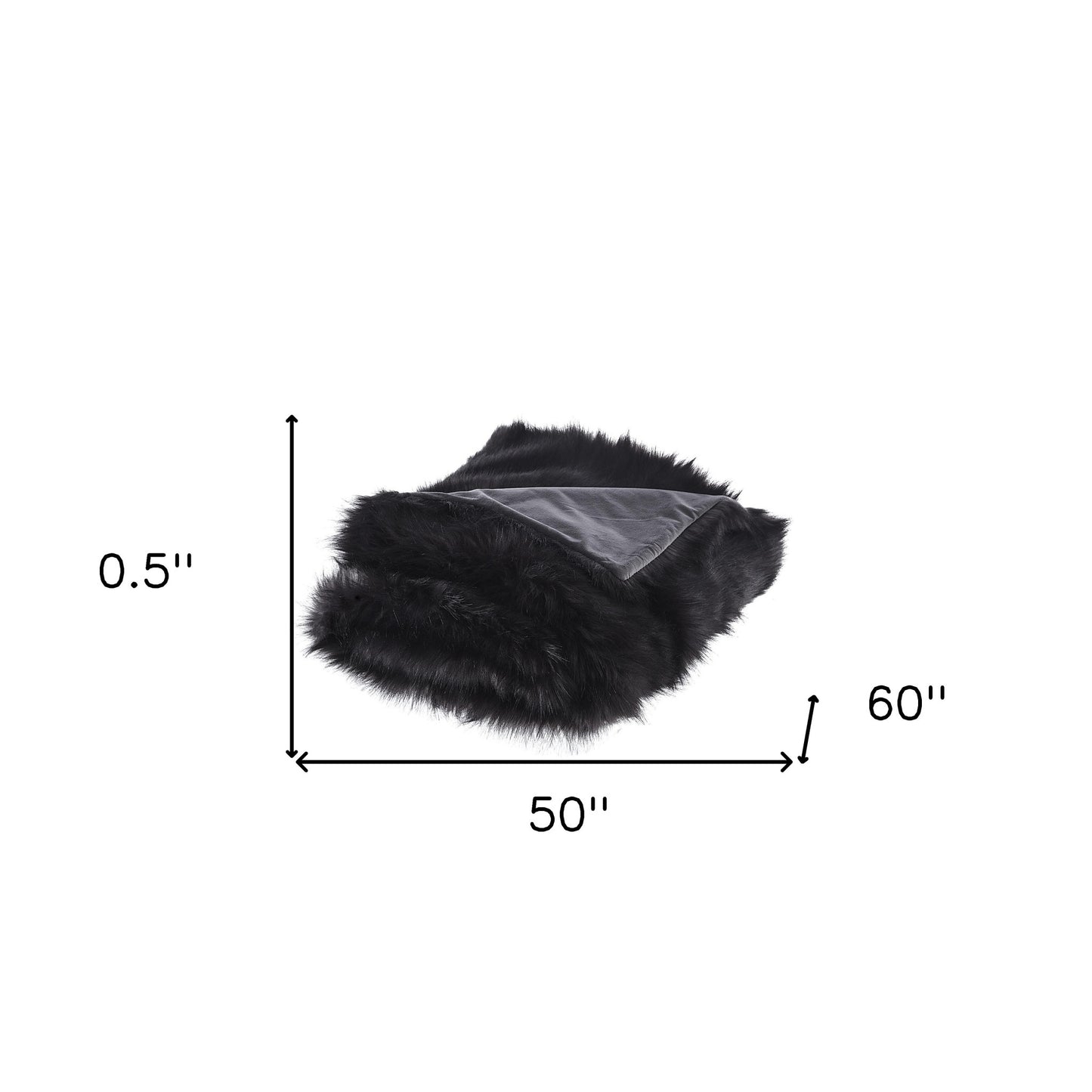 Gray and Black Knitted Acrylic Animal Print Throw Blanket