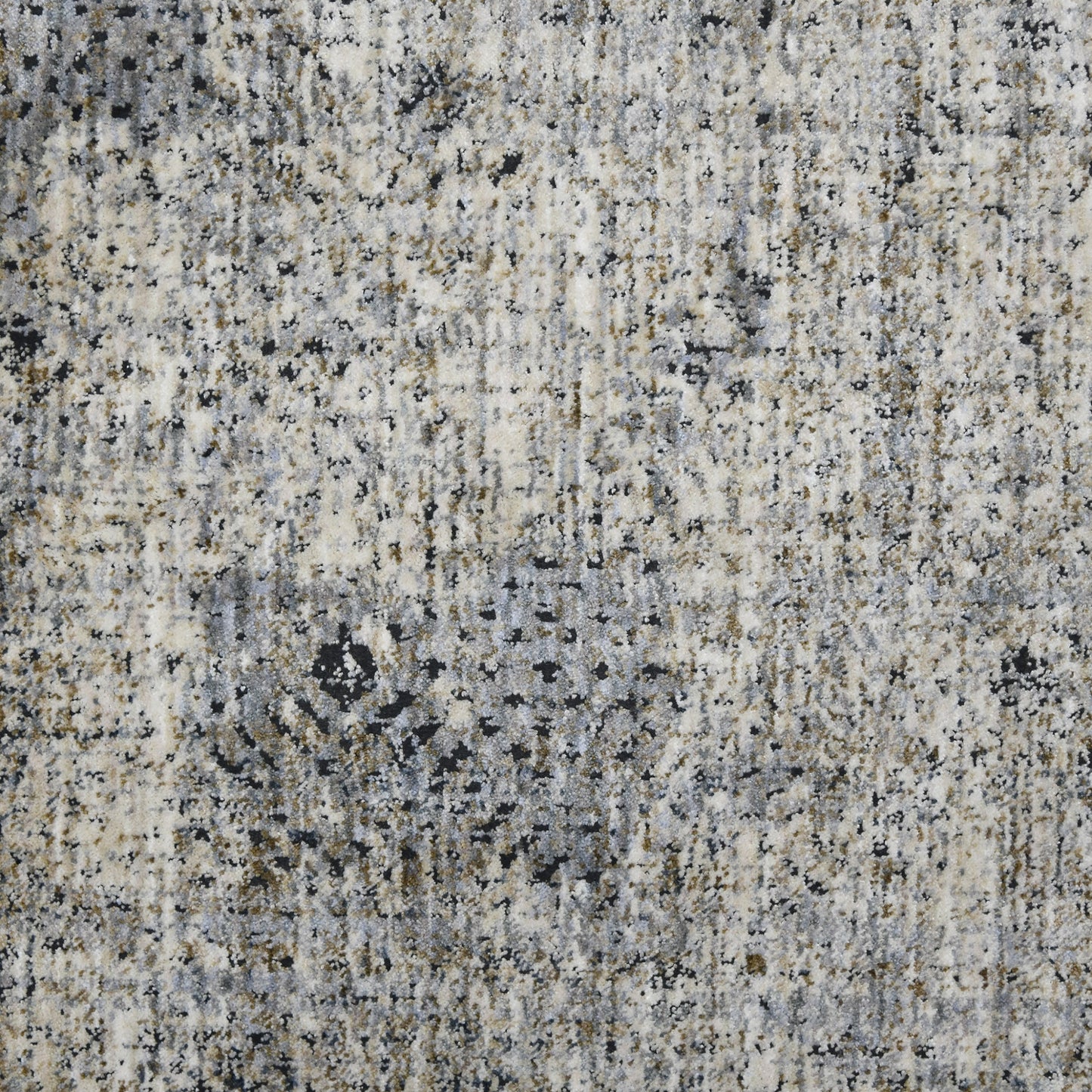 5' x 8' Gray and Ivory Abstract Power Loom Area Rug